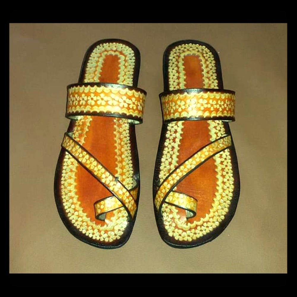 leather slippers